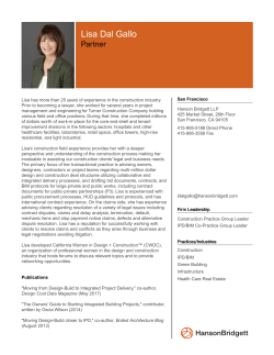 Lisa Dal Gallo - Hanson Bridgett LLP