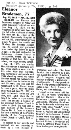 Eleanor v Brodersen, 77