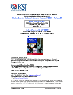 General Services Administration Federal Supply Service Authorized