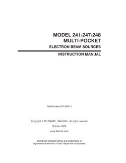 Telemark E-gun 241-247-248-Manual