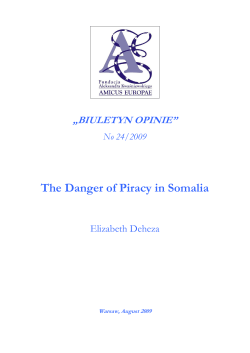 The Danger of Piracy in Somalia