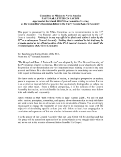 Pastoral Letter on Racism