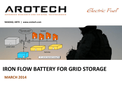 IRON FLOW BATTERY FOR GRID STORAGE