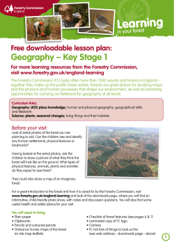 For more learning resources from the Forestry Commission