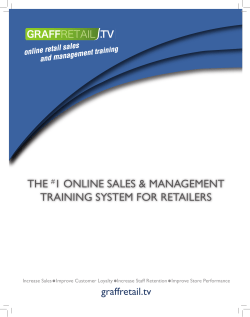 Graff Retail TV brochure - Retail Council of Canada