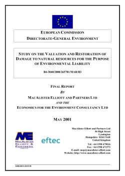 Study on the Valuation and Restoration of Damage to Natural