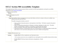 OCLC Section 508 Accessibility Template