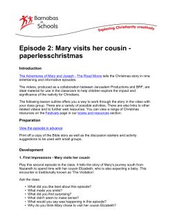 Episode 2: Mary visits her cousin - paperlesschristmas