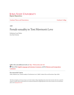 Female sexuality in Toni Morrison`s Love