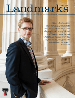 Landmarks - Texas Tech University Departments