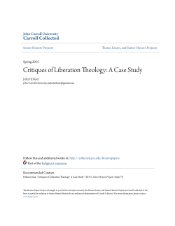 Critiques of Liberation Theology: A Case Study