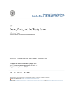 Breard, Printz, and the Treaty Power