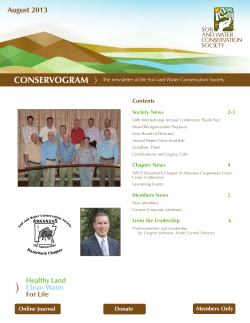 conservogram - Soil and Water Conservation Society