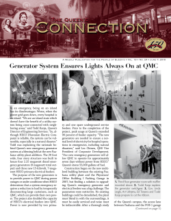 Generator System Ensures Lights Always On at QMC