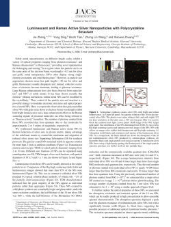 Luminescent and Raman Active Silver Nanoparticles with