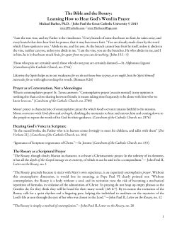 The Bible and the Rosary - National Catholic Bible Conference