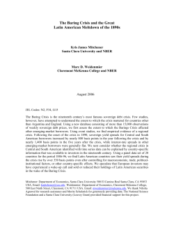 The Baring Crisis and the Great Latin American Meltdown of the 1890s