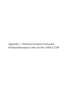 Appendix I - Potential Forested Freshwater Wetland Restoration