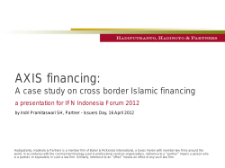 AXIS financing - REDmoney Events