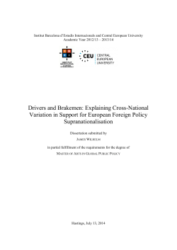 Drivers and Brakemen: Explaining Cross