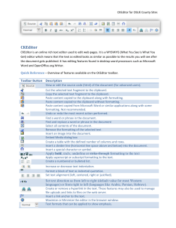 CKEditor for Extension Counties