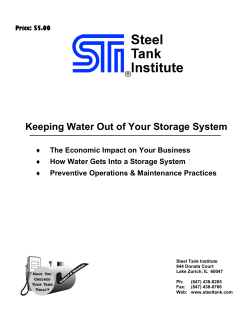 Keeping Water Out of Your Storage System