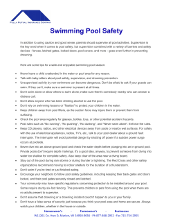 Swimming Pool Safety