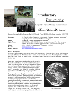 Introductory Geography
