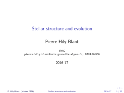 Stellar structure and evolution