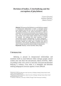Derision of bodies, Cyberbullying and the corruption of