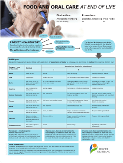 Liselotte Jensen og Trine Helbo PROJECT MEALCOMFORT
