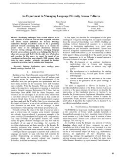 An Experiment in Managing Language Diversity Across
