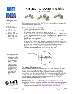Marbles - Shooting the Ring