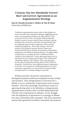 I Concur, You Are Absolutely Correct that I am Correct: Agreement