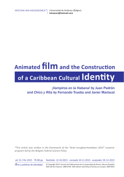 Animated filmand the Construction of a Caribbean Cultural Identity