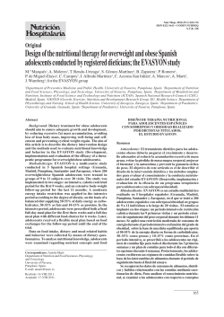 Design of the nutritional therapy for overweight and obese Spanish