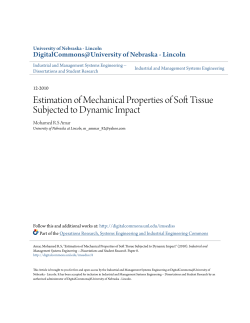 Estimation of Mechanical Properties of Soft Tissue Subjected to