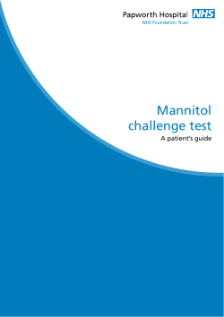 Mannitol challenge test