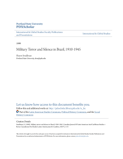 Military Terror and Silence in Brazil, 1910-1945