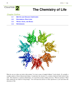 2 The Chemistry of Life