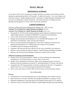 curriculum vitae - University of Wisconsin System