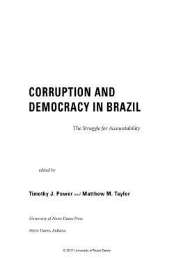 corruption and democracy in brazil