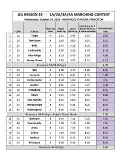 1a/2a/3a/4a marching contest
