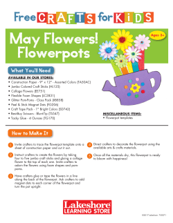 May Flowers! Flowerpots