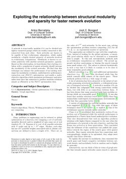 Exploiting the relationship between structural modularity and