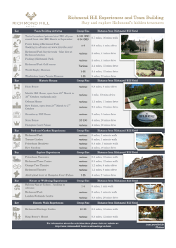 Richmond Hill Experiences and Team Building