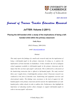 Journal of Trainee Teacher Education Research