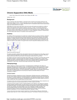 Chronic Suppurative Otitis Media