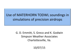 Rapid study: relative value of real wind data at CARP to model
