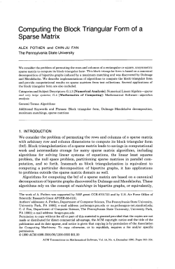 Computing the Block Triangular Form of a